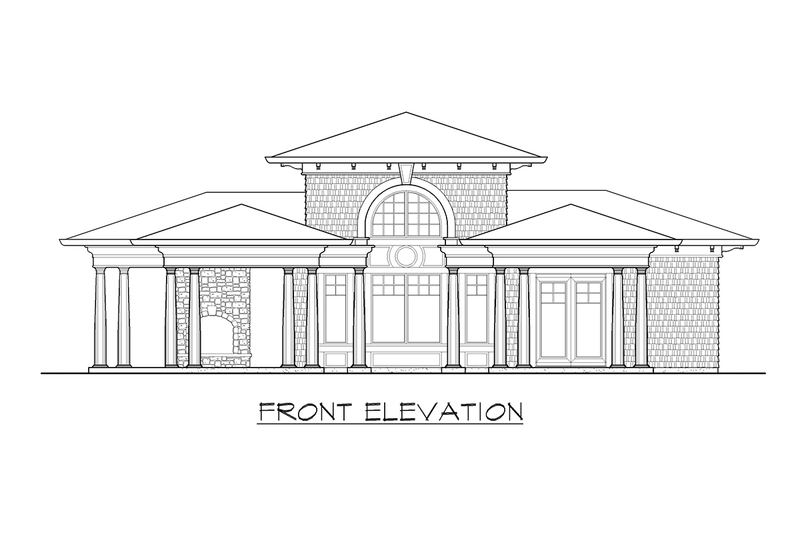 House Blueprint - Exterior - Other Elevation for Classical House Plan #132-224, 1 bath