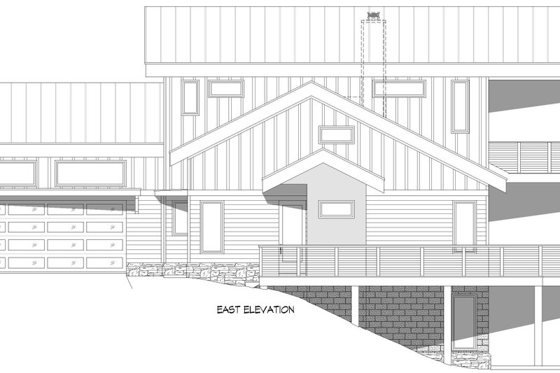 Architectural House Design - Exterior - Other Elevation 6 for Contemporary House Plan #932-1273 - 4 bed, 3 bath