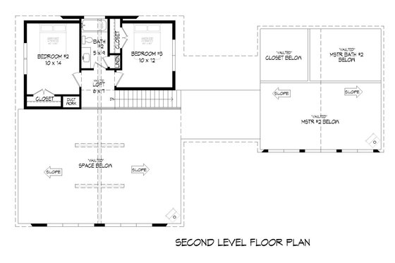 Floor Plan - Upper Floor for Farmhouse House Plan #932-551 - 4 bed, 4.5 bath