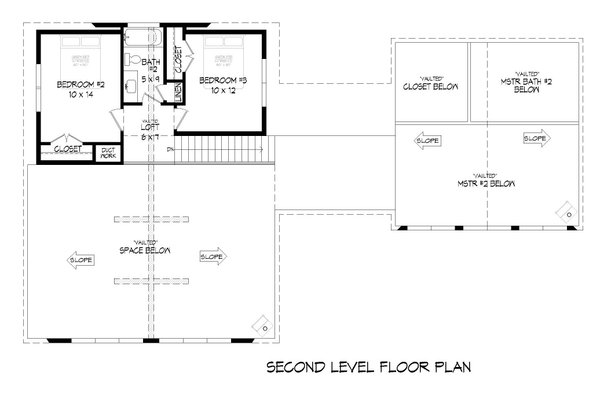 Farmhouse Floor Plan - Upper Floor Plan #932-551