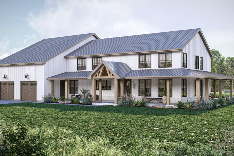 Dream House Plan - Modern Exterior - Front Elevation Plan #455-479