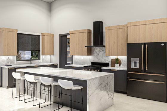 Interior - Kitchen for Modern House Plan #455-663 - 2 bed, 2.5 bath