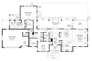 Floor Plan - Main Floor for Traditional House Plan #938-149 - 4 bed, 4 bath