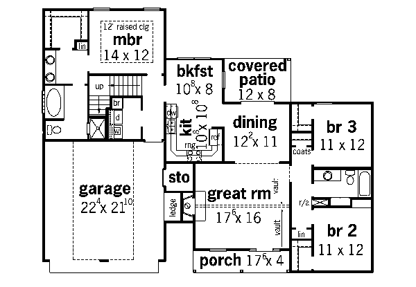Traditional Floor Plan - Main Floor Plan #16-183