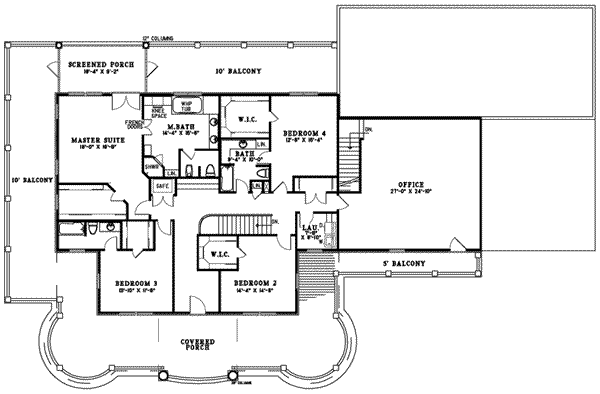 Dream House Plan - Floor Plan - Upper Floor Plan #17-2098