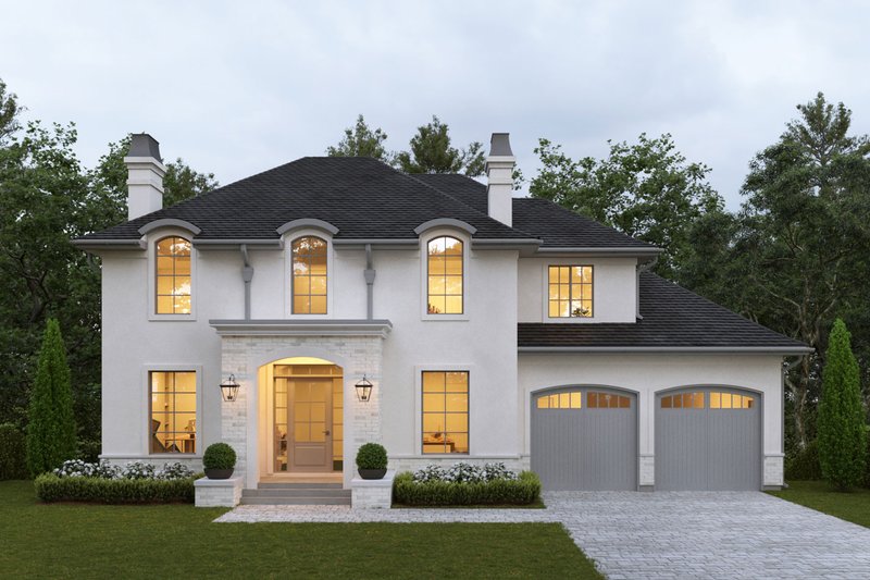 House Plan Design - Traditional Exterior - Front Elevation Plan #1114-77