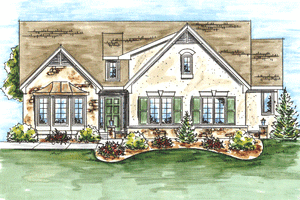 Traditional Exterior - Front Elevation Plan #20-1603