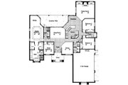 Mediterranean Style House Plan - 4 Beds 3 Baths 2409 Sq/Ft Plan #417-262 