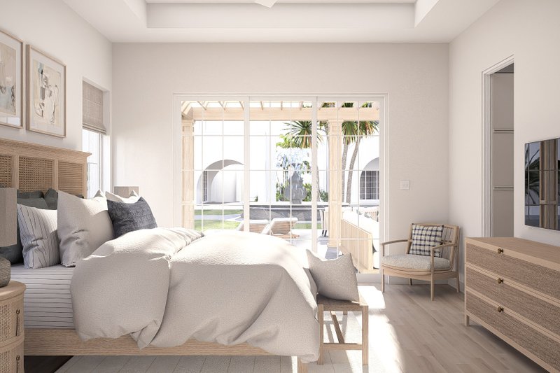 House Blueprint - Interior - Master Bedroom 1 for Beach House Plan #455-751 - 3 bed, 2.5 bath