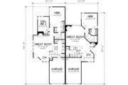 Contemporary Style House Plan - 1 Beds 1 Baths 1424 Sq/Ft Plan #320-320 