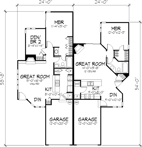 Contemporary Floor Plan - Main Floor Plan #320-320