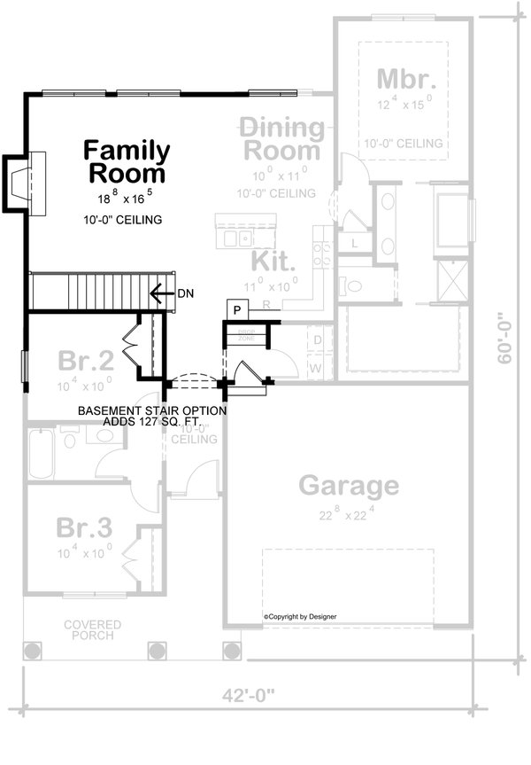 Craftsman Floor Plan - Other Floor Plan #20-2269