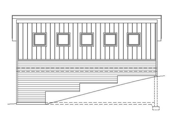 Exterior - Other Elevation 1 for Contemporary House Plan #932-187, 0 bath