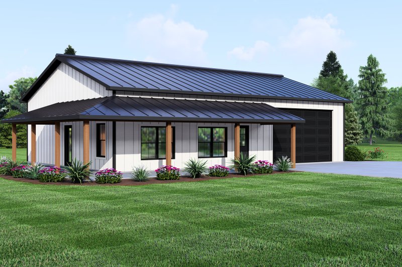 House Design - Exterior - Other Elevation 2 for Barndominium House Plan #1064-312 - 3 bed, 1 bath