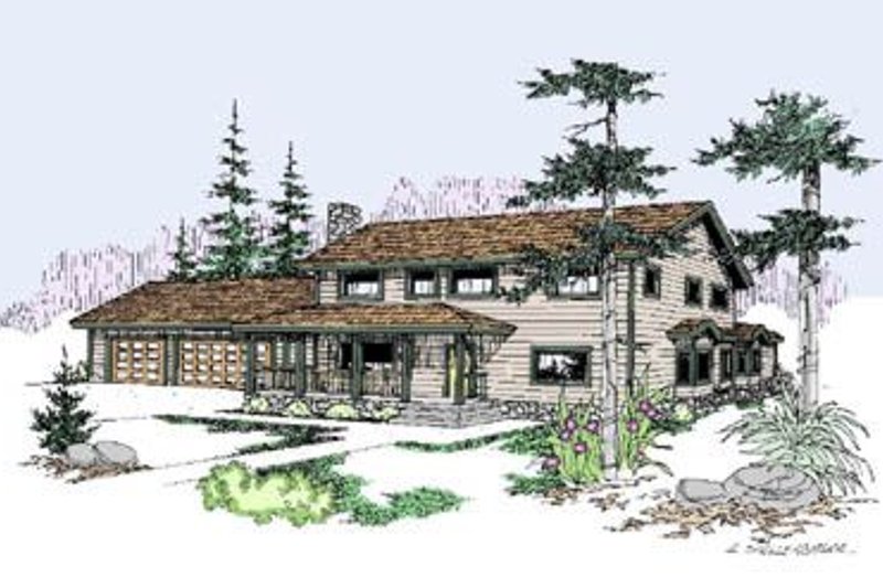 Dream House Plan - Traditional Exterior - Front Elevation Plan #60-252