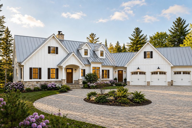 Dream House Plan - Exterior - Front Elevation 3 for Farmhouse House Plan #928-421 - 2 bed, 2.5 bath