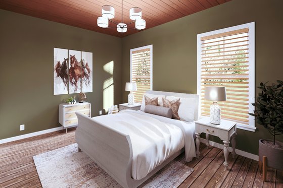 Interior - Bedroom 1 for Barndominium House Plan #44-261 - 3 bed, 2 bath