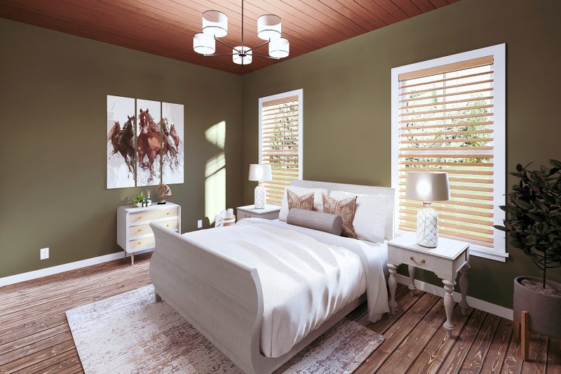 Architectural House Design - Interior - Bedroom 1 for Barndominium House Plan #44-261 - 3 bed, 2 bath