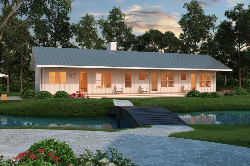 House Plan Design - Ranch Exterior - Front Elevation Plan #888-4