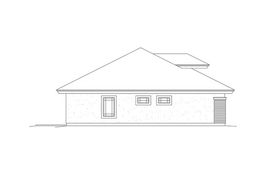 Exterior - Other Elevation for Prairie House Plan #57-597 - 4 bed, 4 bath