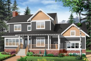 Exterior - Front Elevation 3 for Farmhouse House Plan #23-2651 - 3 bed, 2.5 bath