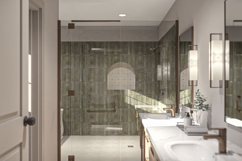 House Plan Design - Interior - Master Bathroom for Cottage House Plan #455-487 - 4 bed, 3 bath