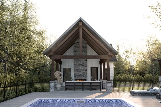 Exterior - Other Elevation for Farmhouse House Plan #23-2829, 0.5 bath