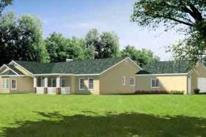 Country Exterior - Front Elevation Plan #1-776
