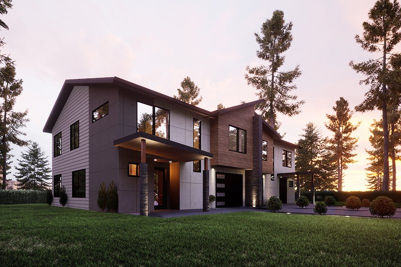 Dream House Plan - Exterior - Other Elevation for Contemporary House Plan #1066-292 - 6 bed, 4 bath