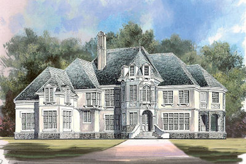 Home Plan - European Exterior - Front Elevation Plan #119-261