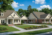 Traditional Style House Plan - 3 Beds 2 Baths 3696 Sq/Ft Plan #17-643 Exterior 