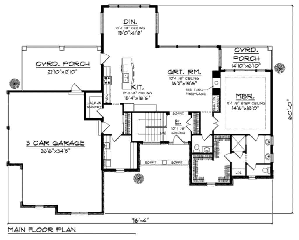 Traditional Style House Plan - 3 Beds 2.5 Baths 2915 Sq/Ft Plan #70-937 - Dreamhomesource.com traditional-style-house-plan-3-beds-2-5-baths-2915-sq-ft-plan-70-937-dreamhomesource-com
