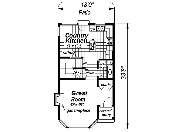 Home Plan - Colonial Floor Plan - Main Floor Plan #18-2005