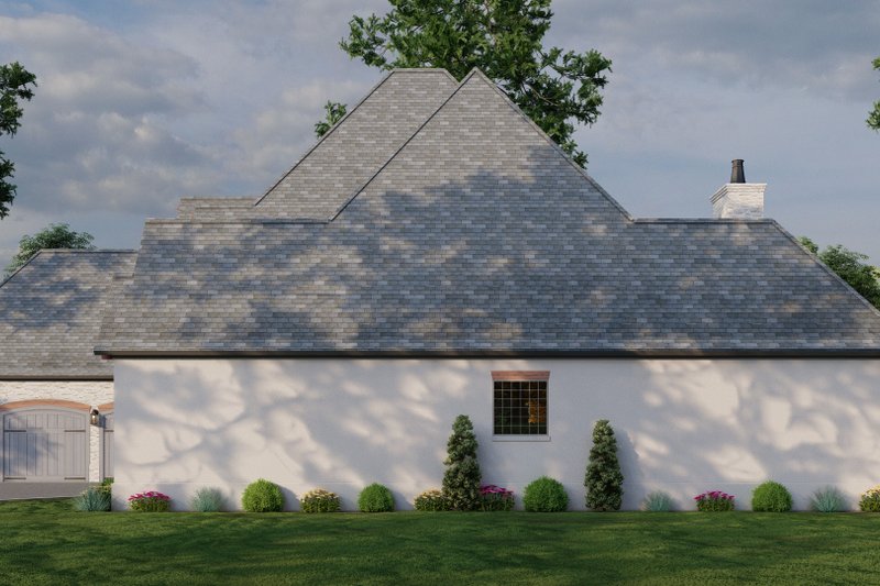 Dream House Plan - Exterior - Rear Elevation 3 for European House Plan #923-31 - 4 bed, 3.5 bath