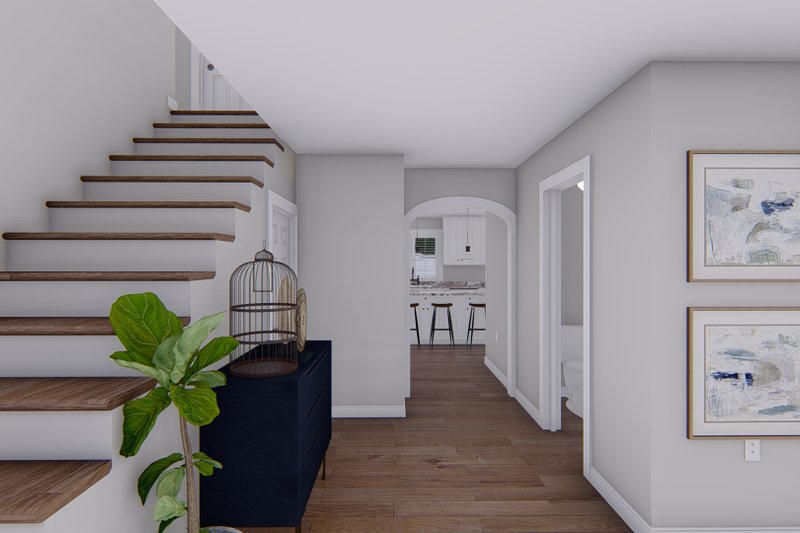 Architectural House Design - Interior - Entry for Traditional House Plan #1060-138 - 4 bed, 2.5 bath