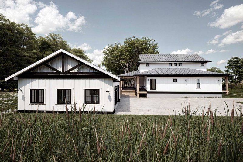 Home Plan - Exterior - Rear Elevation for Farmhouse House Plan #1101-23 - 4 bed, 3 bath