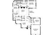 European Style House Plan - 3 Beds 3 Baths 3110 Sq/Ft Plan #141-129 