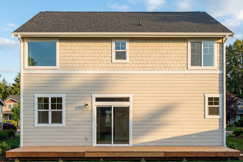 Dream House Plan - Exterior - Rear Elevation for Craftsman House Plan #112-318 - 3 bed, 2.5 bath