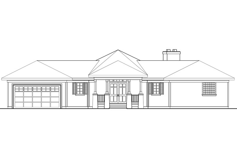 Dream House Plan - Exterior - Front Elevation for Country House Plan #124-169 - 2 bed, 2.5 bath