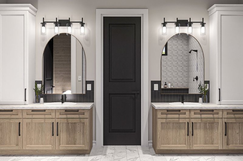 House Blueprint - Interior - Bathroom for Modern House Plan #455-421 - 3 bed, 2.5 bath