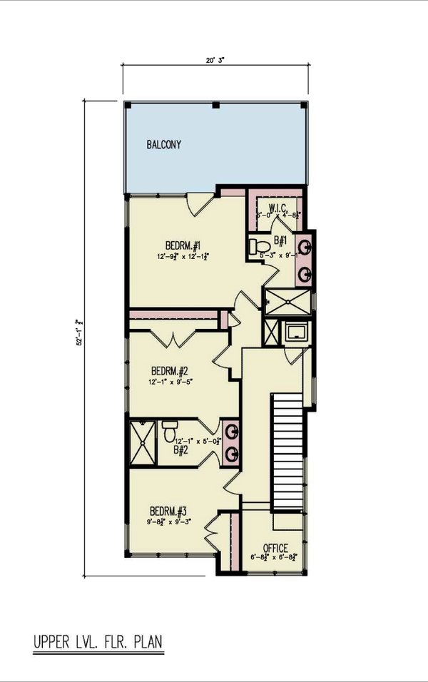 Dream House Plan - Contemporary Floor Plan - Upper Floor Plan #54-675