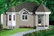 European Style House Plan - 2 Beds 1 Baths 889 Sq/Ft Plan #25-1003 