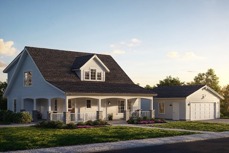 Craftsman Style House Plan - 5 Beds 3 Baths 2288 Sq/Ft Plan #124-803 Exterior