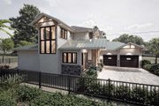 Craftsman Style House Plan - 3 Beds 3 Baths 2771 Sq/Ft Plan #1101-50 Exterior 