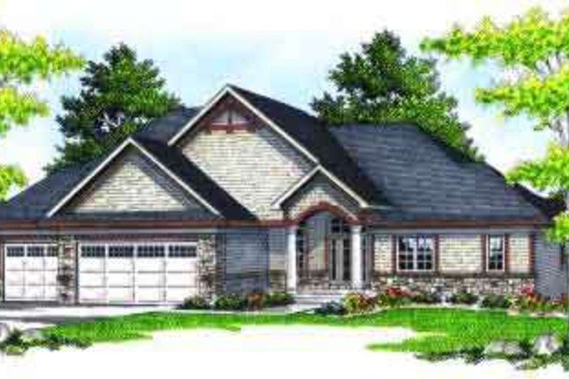 House Blueprint - Traditional Exterior - Front Elevation Plan #70-617