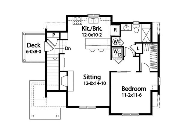 Architectural House Design - Country Floor Plan - Upper Floor Plan #22-605