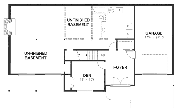 House Design - Traditional Floor Plan - Lower Floor Plan #18-9019