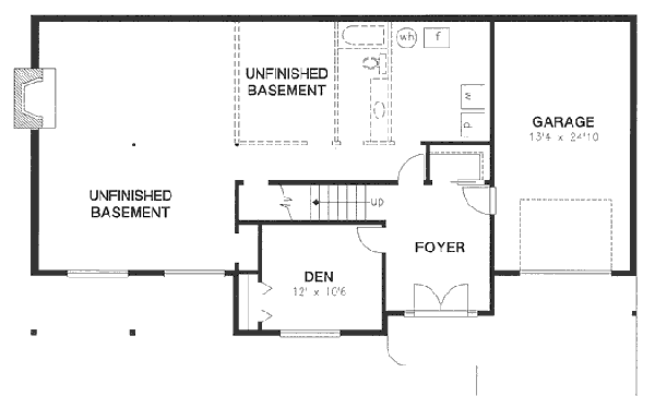 Architectural House Design - Traditional Floor Plan - Lower Floor Plan #18-9019