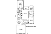 European Style House Plan - 3 Beds 2.5 Baths 2457 Sq/Ft Plan #81-780 