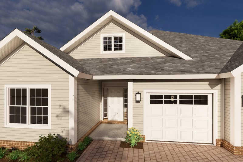 Home Plan - Exterior - Other Elevation 2 for Cottage House Plan #513-2195 - 5 bed, 3 bath